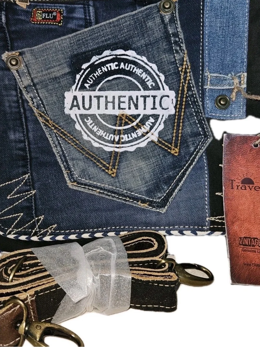 Upcycled travelteli denim